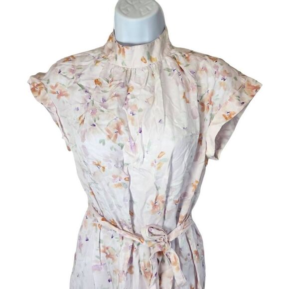 Anthropologie Cloth and Stone Floral Button Back Sheath Dress Size XS - Picture 4 of 11